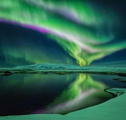 Aurora boreal sobre Tromsø