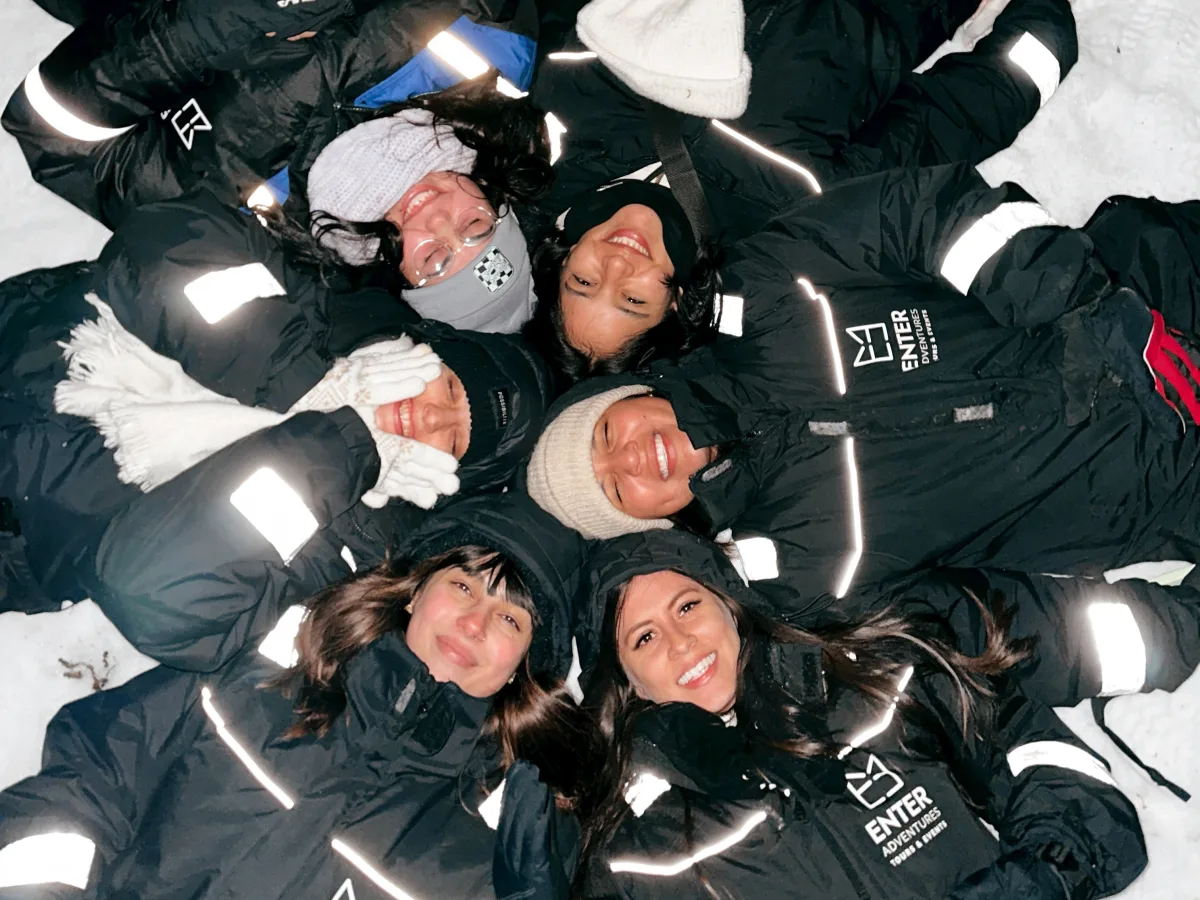 El grupo en la nieve