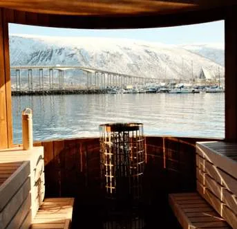 Sauna flotante en Tromsø